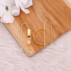 Custom Design Brass Earrings Antique Vintage Brass Earrings For Women High-quality Brass Drop Earrings Bulk Order - Product Image 4