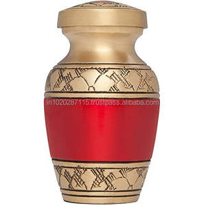 Petite urne souvenir en aluminium contenant des cendres humaines accessoire funéraire stockage décoratif pièce commémorative hommage souvenir cadeau - Product Image 1