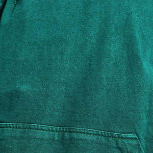 Sweat-shirt à capuche oversize pour homme, vert uni, en molleton de coton délavé, avec poches, style décontracté et effet vieilli - Product Image 6