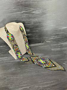 Trending Bohemian Ukrainian Gerdan Necklace|Tribal |Ukrainian Necklace |Unique |African Woman Necklace with earring,for gifted - Product Image 2