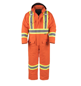 New Wholesale 2025 Custom Made High Vis Coverall Working Uniform Electrical Safety Workwear Suit ANSI Class 2 <b>Waterproof</b> Unisex - Product Image 1