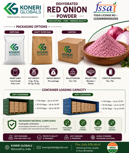 <b>Best</b> Price Premium Dehydrated Red Onion Powder Natural Food Grade Hot Air Dried Sealed Pouch by KONERI GLOBALS for Cooking - Product Image 4