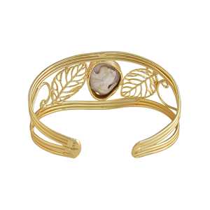 ต่างหูมุกบาร็อค มุกน้ำจืด ทำมือ ชุบทอง 18K ลายกลุ่มดาว ดีไซน์ทันสมัย ประดับขอบทอง สำหรับวันครบรอบ - Product Image 4