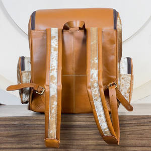 New Personalized Boot <b>Stitch</b> Backpack Purse Handmade Genuine Cowhide Leather Tooled Flap Women Travel School Fashion Backpacks - Product Image 5