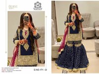 Robe longue Salwar Kameez Punjabi pakistanaise en viscose et soie georgette brodée sur mesure 2024, confortable, pour mariage, décontractée, cérémonie Mehndi