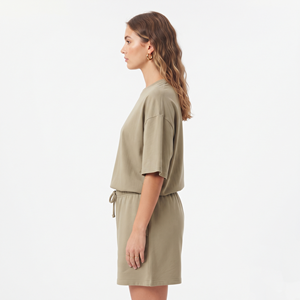 Conjunto de Dos Piezas de Verano para Mujer, Casual, de Punto Sólido, Personalizable, Camiseta y Pantalones Cortos Deportivos con Tela Transpirable Ecológica - Product Image 2