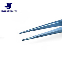 Pinces de suture microchirurgicales D&K 4 1/2 pouces, tiges droites en titane 0,12 mm, 1x2 dents, plateformes de ligature 6,0 mm MP-4561 CE