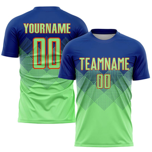 Maillots de football personnalisés vierges, uniformes de football rouges et blancs pour équipes - Product Image 3