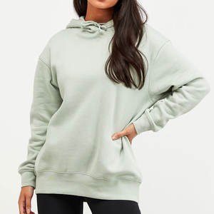 Sweat à capuche oversize pour femme en coton 100% de haute qualité, personnalisé, lourd, pour l'hiver, style décontracté et coupe courte - Product Image 5