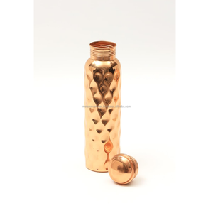 ขวดทองแดงกันฝุ่นกันรั่วดีไซน์แบบไม่มีรอยต่อสำหรับดื่มโดยตรงจากร้านขายอุปกรณ์โยคะอายุรเวท - Product Image 1