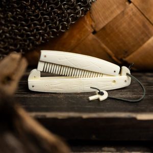 Artisan Crafted Bone Hair Dressing Comb Premium Styling Tool Traditional Handmade Beauty Product Elegant Touch - Product Image 1