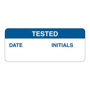 Étiquettes d'inspection Brady autocollantes en PP durable avec date et initiales testées pour l'entretien des équipements - Product Image 1