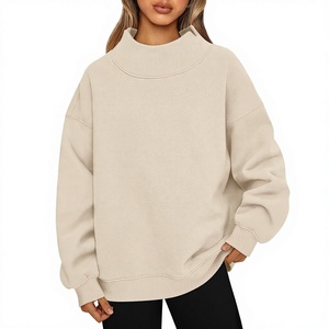 Casual Mockneck Long Sleeve Tee Soft Breathable Everyday Essential <b>Top</b> for Layering in Any Season - Product Image 1