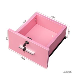 Postazione da Salone per Barbiere con Specchio, Set di Attrezzature per Spa di Bellezza con Cassetti Portaoggetti - Product Image 2