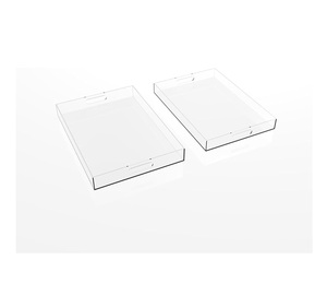 <b>High</b> Polish Customize Engraving Handmade Acrylic Tray Custom Size Hotel <b>Kitchen</b> <b>Table</b> Tray Excelled Product Acrylic Food Tray - Product Image 4