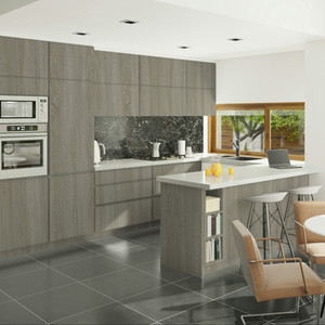 JY Project Customized Modern Luxury Kitchen <b>Cabinet</b> Full Set Small Design <b>Wall</b> Hanging PVC Panel Vietnam Factory - Product Image 3