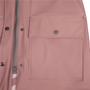 Trendy <b>Pink</b> Rain <b>Jacket</b> <b>Waterproof</b> Hooded Coat for Women Soft Matte Fashion Rainwear Casual Outdoor Windbreaker Elegant Top New - Product Image 5