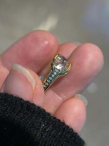 Anillo de Plata de Ley 925 al por Mayor, Chapado en Oro Blanco, con Diamante Moissanita de 1ct y 6.5mm, Anillo Trenzado para Mujer, Joyería de Boda - Product Image 3