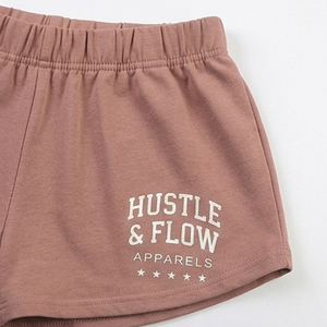 Women's High Quality Crop <b>Top</b> T-Shirt <b>Shorts</b> <b>Set</b> Best Selling Custom Two-Piece T Shirt <b>and</b> <b>Shorts</b> <b>Set</b> - Product Image 4