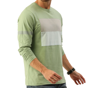 เสื้อยืดแขนยาวสำหรับออกกำลังกายและฟิตเนสสำหรับผู้ชาย ขายส่งเสื้อยืดแขนยาวแฟชั่นขายดีสำหรับผู้ชาย - Product Image 3