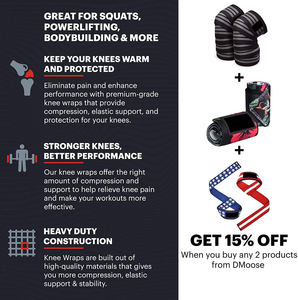 Bandes de genou en néoprène pour la musculation et le powerlifting avec protection professionnelle, design respirant, personnalisables OEM - Product Image 4