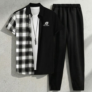 Conjuntos Deportivos Casuales de Verano para Hombre, Impresos, de Alto Rendimiento, Transpirables, Ecológicos, de Peso Medio, de Secado Rápido, para un Estilo de Vida Activo - Product Image 1
