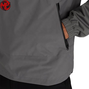 Veste de golf décontractée pour homme, coupe ample, coupe-vent, respirante, à capuche, demi-zip, pour sports de plein air, avec logo personnalisé, style streetwear - Product Image 2
