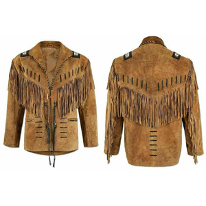 Professional Western Fringe <b>Suede</b> Leather <b>Jacket</b> Vintage Western Cowboy Fashion <b>Jacket</b> Premium Manufacturer Bulk Production - Product Image 6