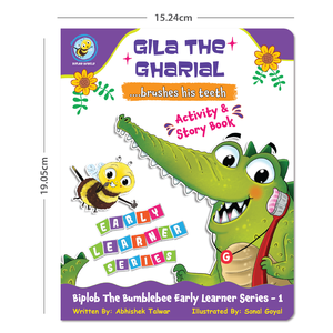 Libro de Cartón para Niños Pequeños de Biplob: Gila el Ghariyal se Cepilla los Dientes con Audio y Elementos de Rompecabezas - Product Image 6