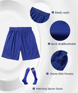 Fournisseur Direct d'Uniformes de Football en Gros - Uniformes de Football Professionnels Respirants à Manches Courtes - Chaussettes - OEM - Haute Qualité - Usine - Product Image 4