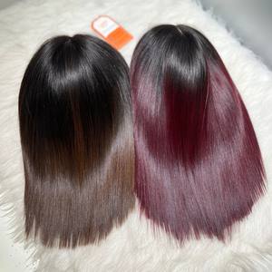 Venta al por mayor de pelucas de cabello humano sin cola de doble dibujado de cabello humano 2x4 2x6 pelucas de encaje frontal, pelo vietnamita crudo Bob pelucas - Product Image 2