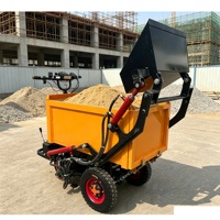 Brouette électrique autochargeante robuste HuanSheng pour travaux de terrassement