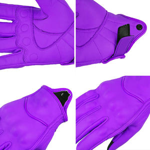 Guantes de Motocross de Cuero con Logotipo Personalizado al por Mayor, Guantes de Motocicleta con Protección de Pantalla Táctil para Paseos en Moto al Aire Libre - Product Image 5