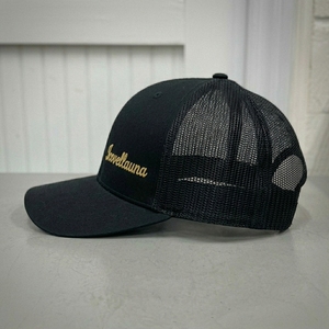 Casquette Trucker en Toile Personnalisée à 6 Panneaux, Broderie 3D, Dos en Maille, Visière Courbée, Fermeture Snap Réglable, Tendance Plage et Sport - Product Image 3