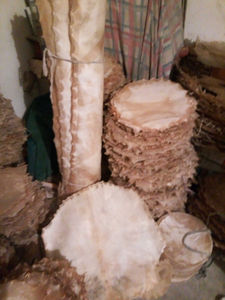 Peau de tambour en peau de chèvre africaine naturelle blanche, peau de veau naturelle pour tambour à ressort et banjo - Product Image 3