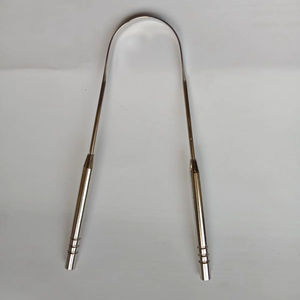 Limpiador de Lengua Ovalado de Doble Cara de Alta Gama con Logotipo Personalizado, Ecológico, Portátil, Reutilizable, Antideslizante, Báscula Corporal - Product Image 1