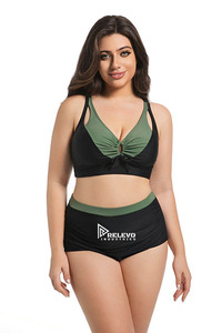 ชุดบิกินี่แฟชั่นสำหรับผู้หญิง ชุดว่ายน้ำสองชิ้น ชุดชายหาด ผ้าเนื้อนุ่ม แห้งเร็ว สำหรับคอลเลคชั่นฤดูร้อน - Product Image 3