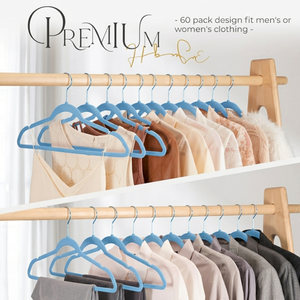 New Creative Heavy Duty Flexible Eco-Friendly Single Tier Tie Hanger Velvet Non-slip Wardrobe Bag <b>Tools</b> Pavico Vietnam Factory - Product Image 6