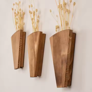 Natural Bamboo Hexagon <b>Shelves</b>: Budget-Friendly Wall <b>Storage</b> for Modern Spaces - Product Image 1