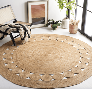 Tapis en jacinthe d'eau naturelle du Vietnam – Artisanat en jacinthe tressée à la main – Produit décoratif écologique pour la maison - Product Image 5