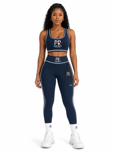 Ensemble de yoga confortable grande taille pour femme, ensemble 2 pièces legging et soutien-gorge avec design personnalisé, service OEM - Product Image 1