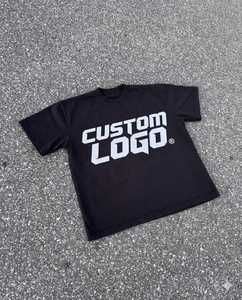 เสื้อยืดโอเวอร์ไซส์ทรงใหญ่พิเศษ ผ้าคอตตอน 100% ทรงบ็อกซี่ สไตล์สตรีทแวร์ สกรีนโลโก้ตามสั่ง พิมพ์ลายด้วยเทคนิค DTG - Product Image 5