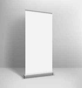 Expositor de Banner Impreso de Primera Calidad |   Soporte Ligero y Portátil de Aluminio para Pancartas Enrollables |   Promoción Publicitaria Moderna - Product Image 2