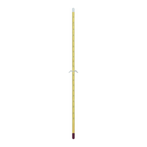 Thermomètre de laboratoire en verre rempli de mercure ALLA ISO 1770 pour la mesure de la température industrielle - Product Image 1