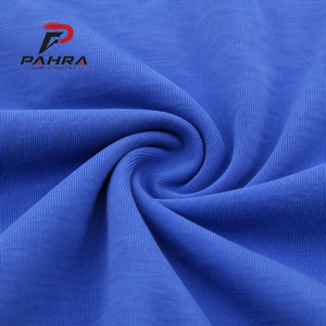 T-shirt en jersey de coton bleu uni à manches courtes et col rond pour homme, coupe oversize, logo frontal, anti-plis, style streetwear - Product Image 5