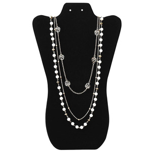 Présentoir à bijoux en velours en forme de buste homme pour boucles d'oreilles et colliers, pour présentation visuelle en magasin, style moderne - Product Image 3