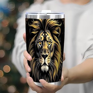 20oz Stainless Steel Tumbler Vacuum <b>Insulated</b> Double Wall Silver Side Multi Use <b>Cup</b> Home Outdoor - Product Image 3