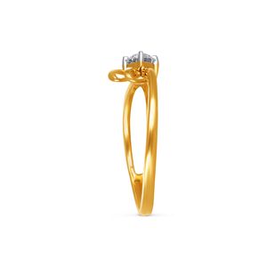 แหวนเพชรทรงอินฟินิตี้ครอสโอเวอร์ ดีไซน์โปร่งลายฉลุ ทองคำขาว 14K แหวนเพชรทรงเรขาคณิตทันสมัย - Product Image 4