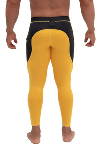 Custom Wholesale <b>Men's</b> <b>Compression</b> Leggings Two Tone High Stretch Quick Dry Gym Workout <b>Tights</b> Athletic Running Sports Pants OEM - Product Image 4
