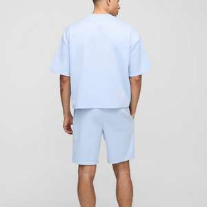 Ensemble de 2 pièces, t-shirt de sport à manches courtes et short de sport, vêtements de sport d'été pour hommes, ensemble court pour la remise en forme et l'entraînement - Product Image 2